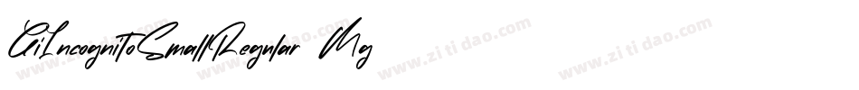 GiIncognitoSmallRegular-0Mg4字体转换