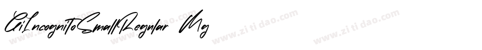 GiIncognitoSmallRegular-0Mg4字体转换