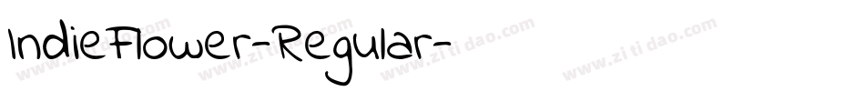 IndieFlower-Regular字体转换