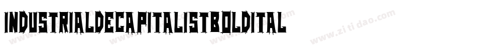 IndustrialDecapitalistBolditalic-zr8L字体转换