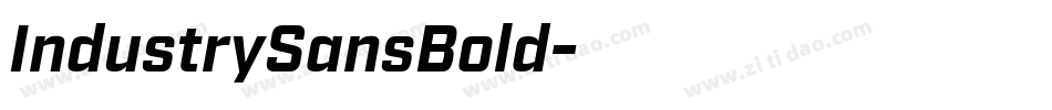 IndustrySansBold字体转换