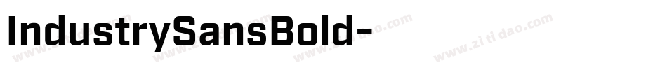 IndustrySansBold字体转换