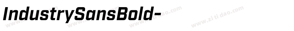 IndustrySansBold字体转换