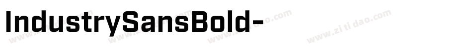 IndustrySansBold字体转换