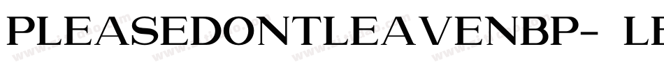 PleaseDontLeaveNbp-0Led字体转换