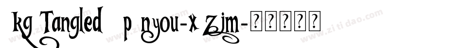 KgTangledUpInYou-xZJm字体转换
