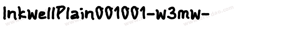 InkwellPlain001001-w3mw字体转换