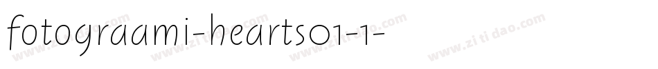 fotograami-hearts01-1字体转换