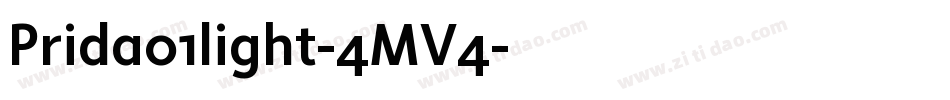Prida01light-4MV4字体转换