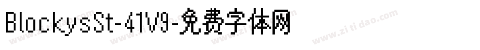 BlockysSt-41V9字体转换