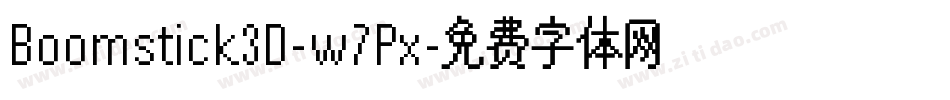 Boomstick3D-w7Px字体转换