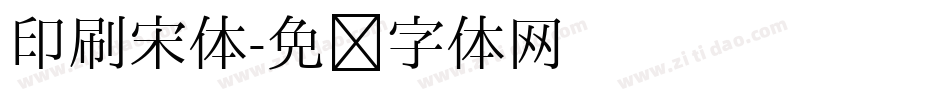 印刷宋体字体转换