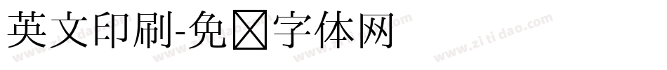 英文印刷字体转换
