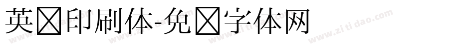 英语印刷体字体转换