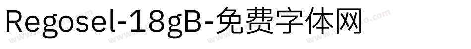 Regosel-18gB字体转换