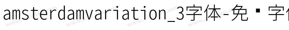 amsterdamvariation_3字体字体转换