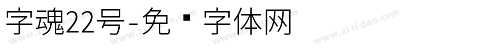 字魂22号字体转换