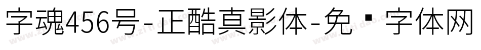 字魂456号-正酷真影体字体转换