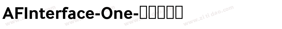 AFInterface-One字体转换