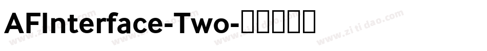 AFInterface-Two字体转换