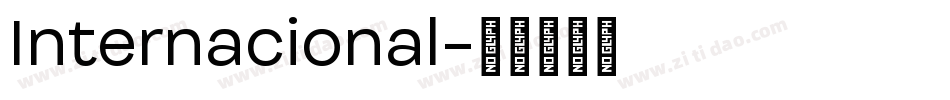 Internacional字体转换