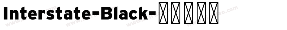Interstate-Black字体转换