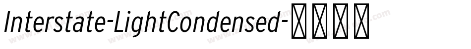 Interstate-LightCondensed字体转换