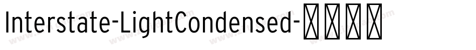 Interstate-LightCondensed字体转换