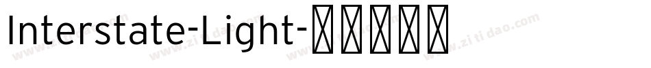 Interstate-Light字体转换