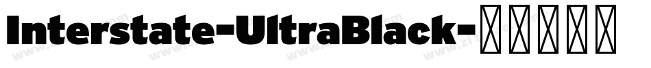 Interstate-UltraBlack字体转换
