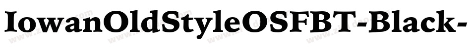 IowanOldStyleOSFBT-Black字体转换
