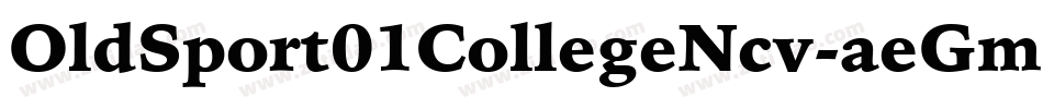 OldSport01CollegeNcv-aeGm字体转换