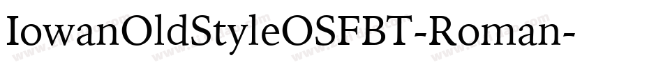 IowanOldStyleOSFBT-Roman字体转换 IowanOldStyleOSFBT-Roman字体转换