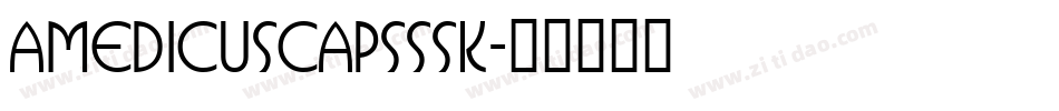 AmedicusCapsSSK字体转换