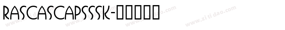 RascaSCapsSSK字体转换