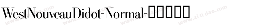 WestNouveauDidot-Normal字体转换