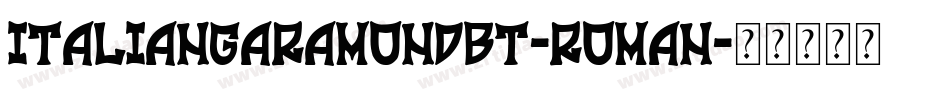 ItalianGaramondBT-Roman字体转换