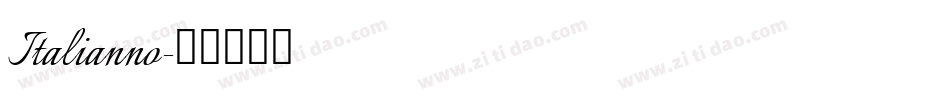 Italianno字体转换