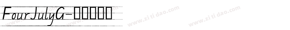 FourJulyG字体转换