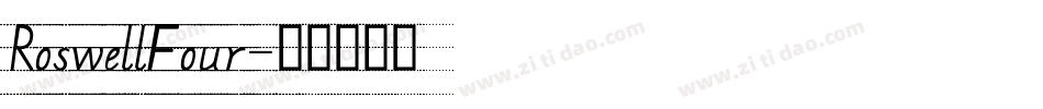 RoswellFour字体转换