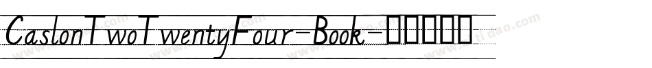 CaslonTwoTwentyFour-Book字体转换