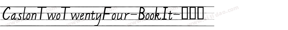 CaslonTwoTwentyFour-BookIt字体转换
