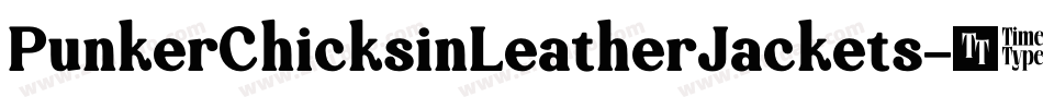 PunkerChicksinLeatherJackets字体转换