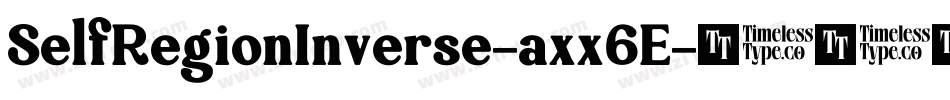 SelfRegionInverse-axx6E字体转换