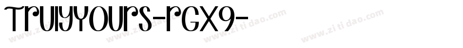 TrulyYours-rGx9字体转换