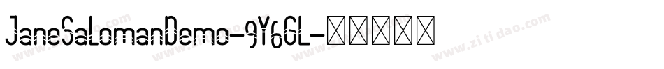 JaneSalomanDemo-9Y6GL字体转换