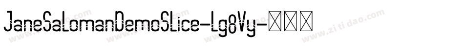 JaneSalomanDemoSlice-lg8Vy字体转换
