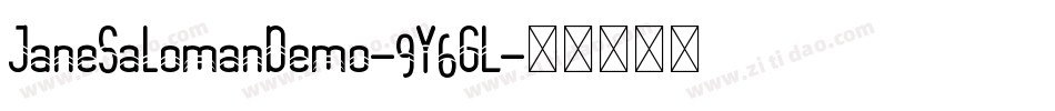 JaneSalomanDemo-9Y6GL字体转换