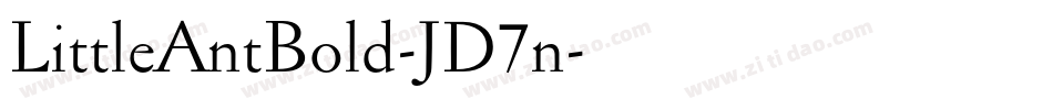 LittleAntBold-JD7n字体转换