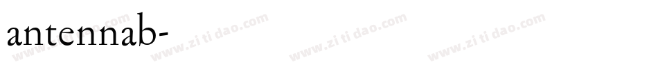 antennab字体转换